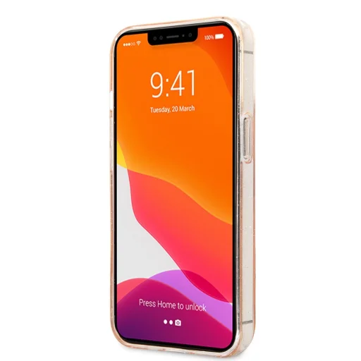 iPhone 13 Pro Max Guess TPU Big 4G csillogó tok arany (GUHCP13XPCUGL4GGO) - 4