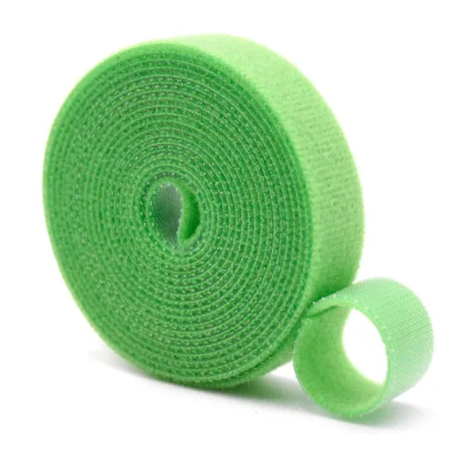 Kábelrendező, tépőzáras 5m zöld - 1