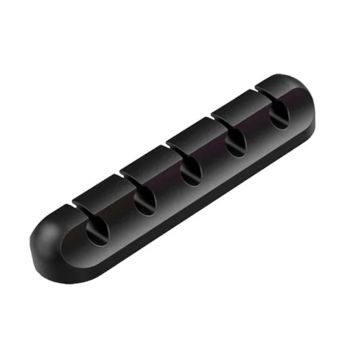 Kábelrendező 5 férőhellyel, fekete - 1