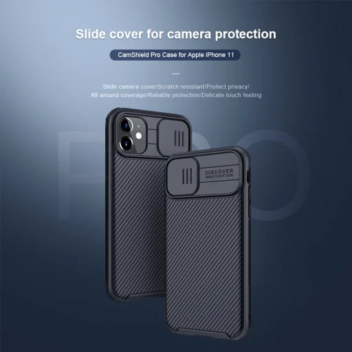 iPhone 11 Nillkin CamShield Pro tok fekete - 13