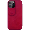 iPhone 13 Pro Nillkin Qin Pro bőr fliptok piros thumbnail