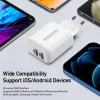 Dux Ducis C10 Hálózati Töltő Adapter 2x USB 12W2.4A Fehér thumbnail