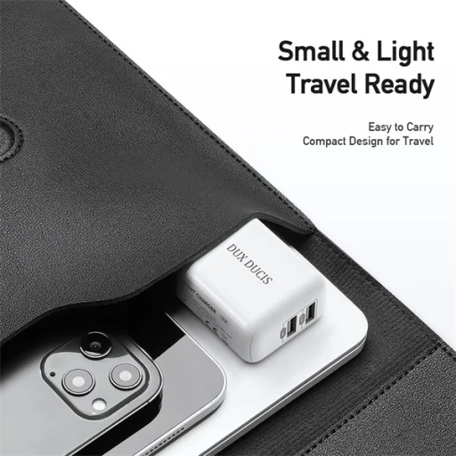 Dux Ducis C10 Hálózati Töltő Adapter 2x USB 12W2.4A Fehér - 5