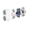 Gosund SP211 Dual smart plug okos konnektor WiFi 3500W (2db) thumbnail