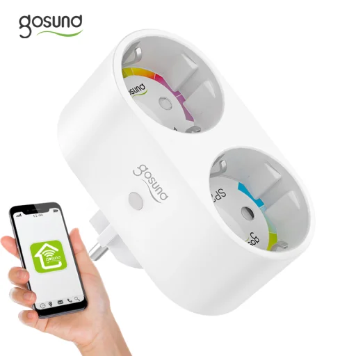 Gosund SP211 Dual smart plug okos konnektor WiFi 3500W - 5