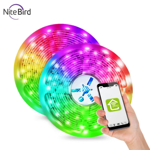 Gosund Nitebird SL3 Smart Wi-Fi-s LED fénycsík, LED szalag RGB (2x5m) - 4