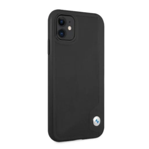  iPhone 11 BMW Leather Deboss bőrtok fekete (BMHCN61RCDPK) - 3