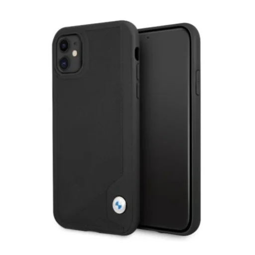  iPhone 11 BMW Leather Deboss bőrtok fekete (BMHCN61RCDPK) - 1
