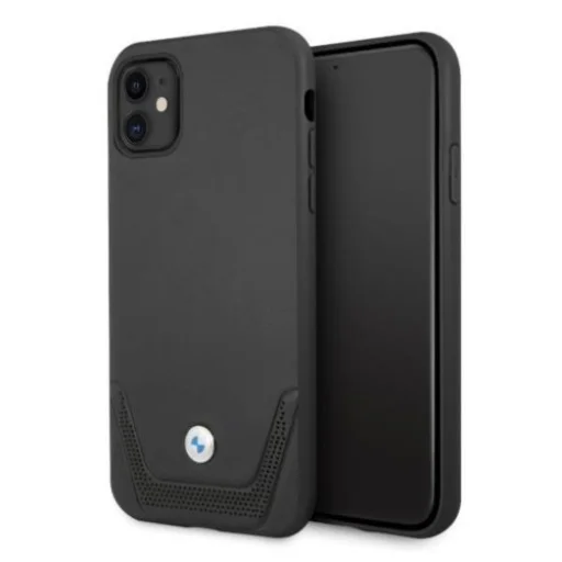 iPhone 11 Fekete BMW Leather Perforate bőrtok (BMHCN61RSWPK) - 1