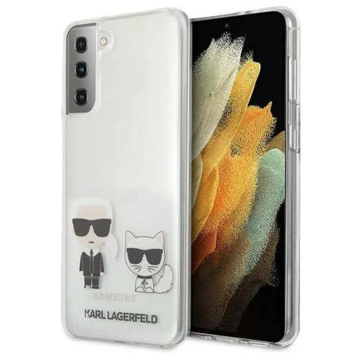 Samsung Galaxy S21 Plus Karl Lagerfeld Karl Choupette tok átlátszó (KLHCS21MCKTR) - 1