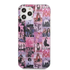 iPhone 12/12 Pro Guess PC/TPU Magazine tok rózsaszín (GUHCP12M40MAPI)