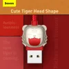 Baseus Cable Year Of The Tiger 3in1 - USB - USB Type C/ Lightning/ Micro USB - 3.5A 1.2m piros thumbnail