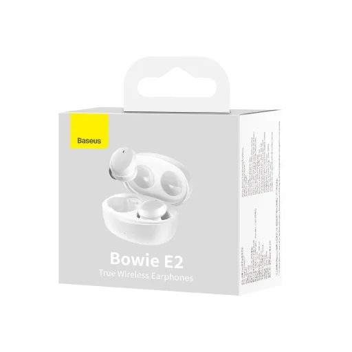 Baseus Bowie E2 Vezeték nélküli TWS Bluetooth fülhallgató fehér - 8