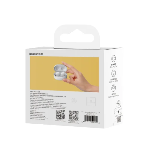 Baseus Bowie E2 Vezeték nélküli TWS Bluetooth fülhallgató fehér - 10