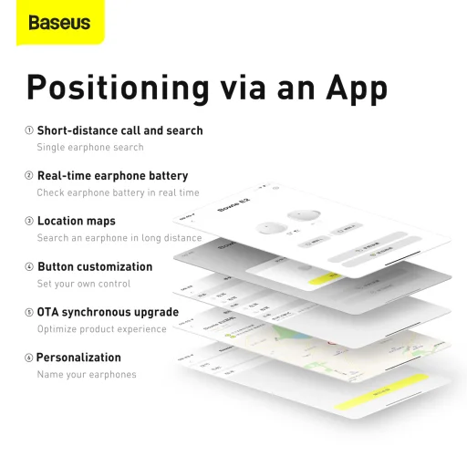Baseus Bowie E2 Vezeték nélküli TWS Bluetooth fülhallgató lila - 14