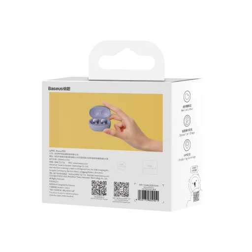 Baseus Bowie E2 Vezeték nélküli TWS Bluetooth fülhallgató lila - 15