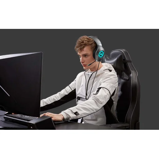 Edifier HECATE GX gamer fejhallgató USB, 3.5mm (szürke) - 3