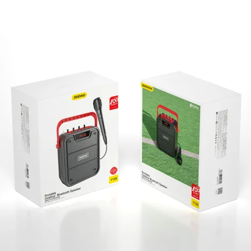 Dudao Bluetooth 5.0 Vezeték nélküli hangszóró 10W 4800mAh + Karaoke mikrofon fekete (Y15s) - 6