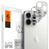 iPhone 13 Pro / 13 Pro Max Spigen Optik.TR 2x kameralencsevédő 9H üveg ezüst (AGL04033) - 5