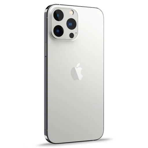 iPhone 13 Pro / 13 Pro Max Spigen Optik.TR 2x kameralencsevédő 9H üveg ezüst (AGL04033) - 2