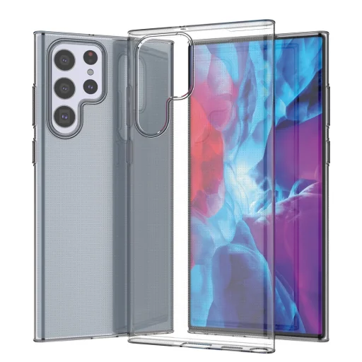 Samsung Galaxy S22 Ultra, Ultra Clear 0.5mm TPU géltok átlátszó - 5