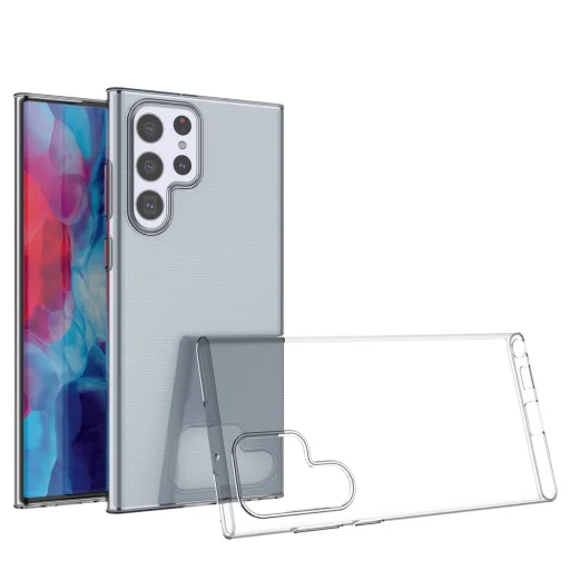 Samsung Galaxy S22 Ultra, Ultra Clear 0.5mm TPU géltok átlátszó - 7