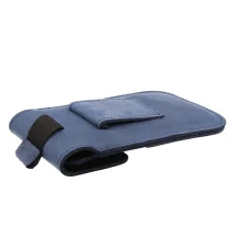 Samsung Galaxy S20 Ultra / S21 Ultra / Huawei P Smart 2021 / Xiaomi Mi 10T/ 10T Pro Nexeri Flap bőr tok övhöz sötétkék