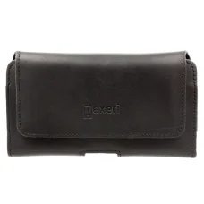 SAMSUNG GALAXY S8 / IPHONE X Nexeri 3D Crazy Övre fűzhető bőr telefontartó tok fekete