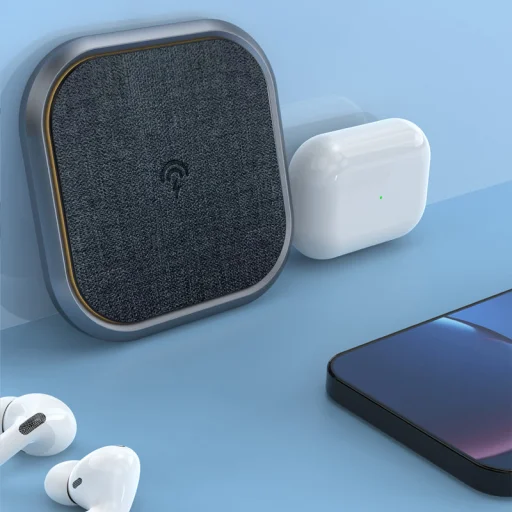 Dudao Vezeték nélküli gyorstöltő 15W Szürke (A10H) - 7