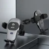 Dudao Univerzális Gravity autós tartó és Vezeték nélküli Qi töltő 15W szellőzőre szürke (F20xs) thumbnail