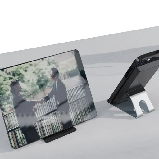 Dudao Vezeték nélküli gyorstöltő állvány 15W Alumínium fekete (A10Pro) - 8