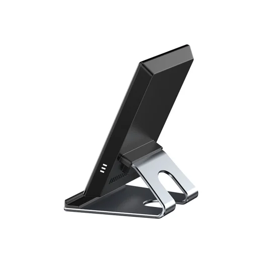 Dudao Vezeték nélküli gyorstöltő állvány 15W Alumínium fekete (A10Pro) - 2