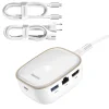 Baseus 6in1 USB Type-C HUB - (USB 3.0, RJ45, HDMI, SD, micro SD) PD 60W fekete (CAHUB-AU02) thumbnail