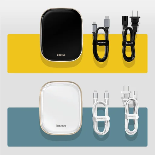 Baseus 6in1 USB Type-C HUB - (USB 3.0, RJ45, HDMI, SD, micro SD) PD 60W fekete (CAHUB-AU02) - 6