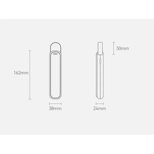 Baseus Napelemes autós biztonsági lámpa 1000mAh fekete (CRYJD01-B01) - 2