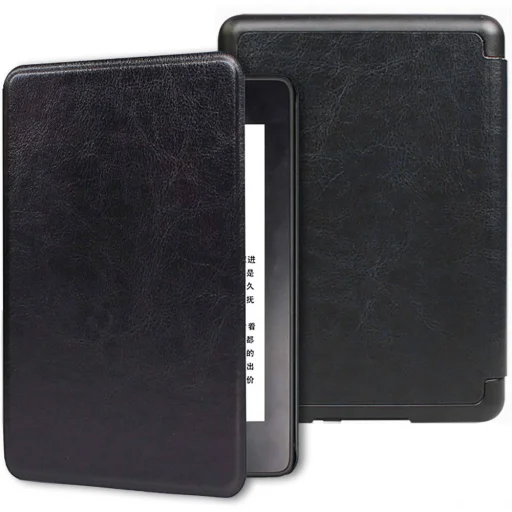 Amazon Kindle 10 (2019) Leatherette Book tok fekete - 1