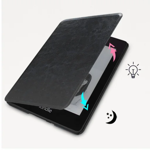 Amazon Kindle 10 (2019) Leatherette Book tok fekete - 7