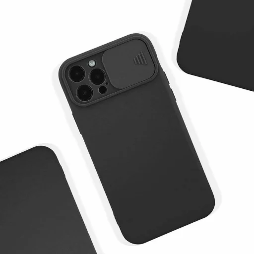 Samsung Galaxy A03S Nexeri Szilikon tok kameralencse védővel fekete - 3