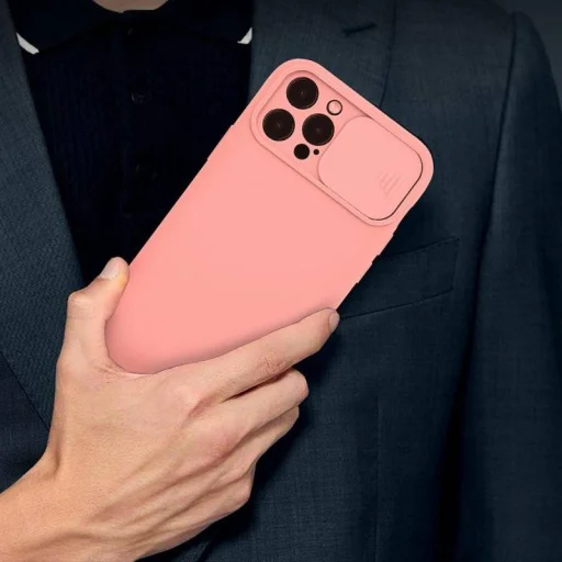 Samsung Galaxy A03S Nexeri Szilikon tok kameralencse védővel barack - 6