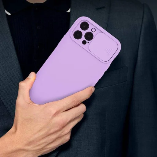 Samsung Galaxy A03S Nexeri Szilikon tok kameralencse védővel lila - 2