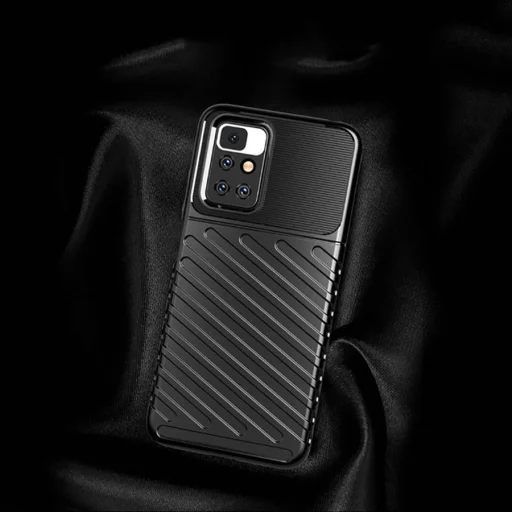 Xiaomi Redmi 10 Nexeri Thunder fokozott védelmet biztosító flexibilis TPU tok fekete - 11