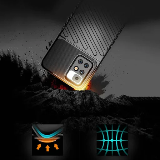 Xiaomi Redmi 10 Nexeri Thunder fokozott védelmet biztosító flexibilis TPU tok fekete - 9
