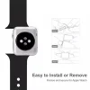 Apple Watch 3/4/5/6/7/8/SE (38/40/41mm) szilikon óraszíj fehér színű Alphajack - 2