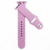 Apple Watch 4/5/6/7/8/SE (38/40/41mm) szilikon óraszíj világoslila színű Alphajack