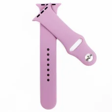 Apple Watch 4/5/6/7/8/SE/Ultra (42/44/45/49mm) szilikon óraszíj világoslila színű Alphajack