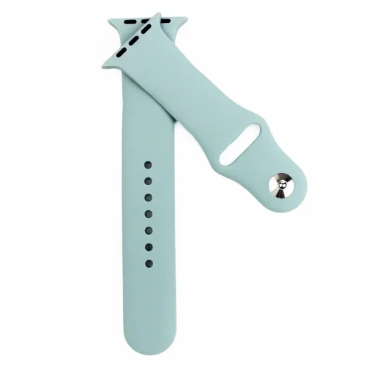 Apple Watch 4/5/6/7/8/SE/Ultra (42/44/45/49mm) szilikon óraszíj menta színű Alphajack - 2