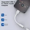 USB Type-C - 3.5mm jack átalakító adapter fehér (DAC chip) TRRS thumbnail