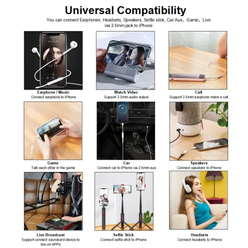USB Type-C - 3.5mm jack átalakító adapter fekete (DAC chip) 32bit 384MHz, TRRS - 4