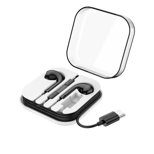 Borofone BM30 MAX fülhallgató Type C csatlakozóval és mikrofonnal fekete DAC - 5