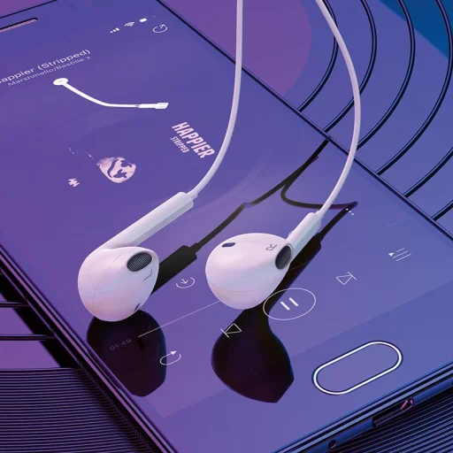 Borofone BM60 fülhallgató Type C csatlakozóval és mikrofonnal fehér DAC - 2